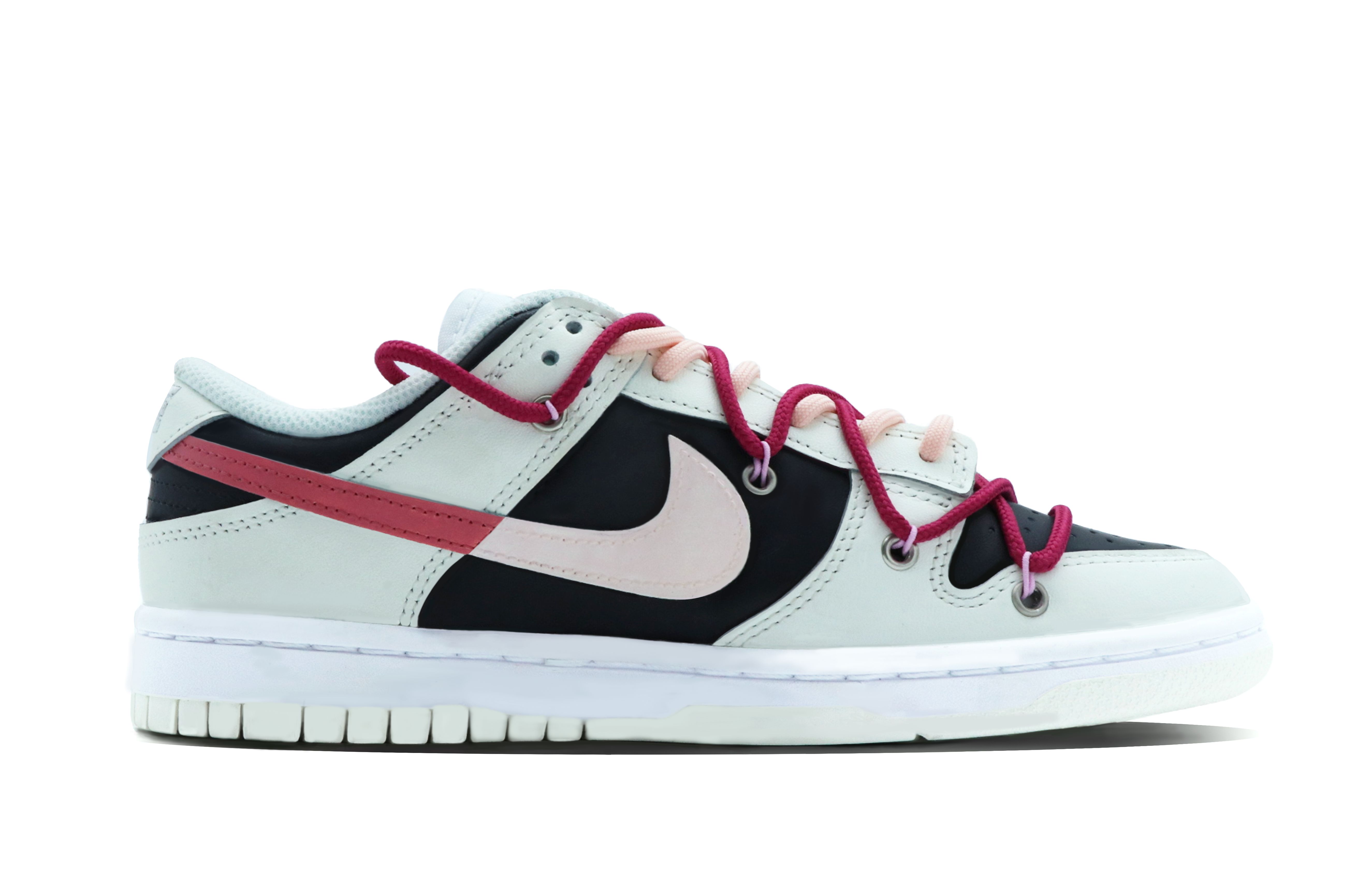 Order (W) [定制鞋款] 耐克Dunk Low '白色帆布-黑色' DD1503-121(Team63-魔幻城堡)