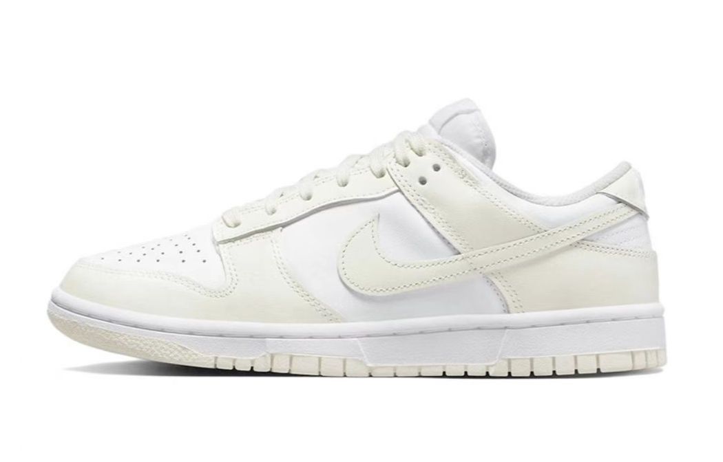 Details for (W) [定制鞋款] 耐克Dunk Low '白色帆布-黑色' DD1503-121(Team63-魔幻城堡)