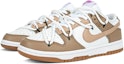 Lookbook 【定制球鞋】Nike Dunk Low 焦糖拿鐵 耐磨 防滑減震 低幫 板鞋 女款 白棕