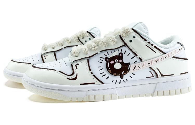 Lookbook (W) [Zapatillas Personalizadas] Nike Dunk Low 'Oso Donut de Caricatura' DD1503-121(Team40-女款小熊巧克力深咖)