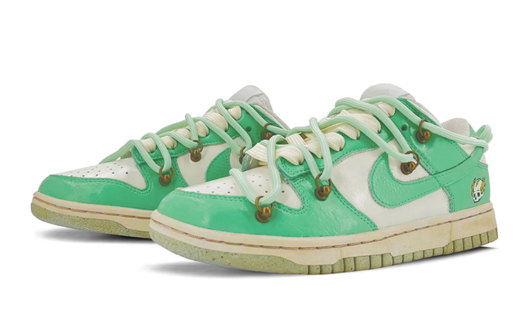 Lookbook (W) [定制鞋款] 耐克Dunk Low '卡通草绿色' DN1431-102(TeamK-绿幽灵)