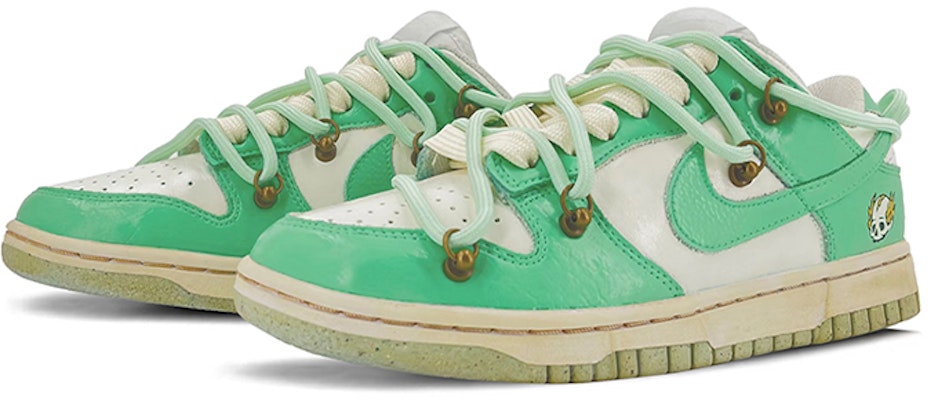 (W) 나이키 덩크 로우 '만화 잔디 초록' (커스텀) DN1431-102(TeamK-绿幽灵) Lookbook (W) 나이키 덩크 로우 '만화 잔디 초록' (커스텀) DN1431-102(TeamK-绿幽灵)