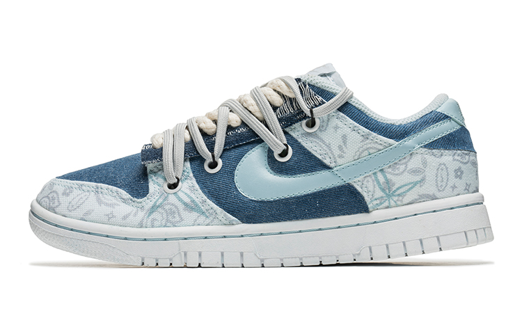 Buy (W) [Kasustam] Nike Dunk Low 'Denim Tampalan Bunga Gajus' DJ9955-100(TeamB-女款腰果花灰蓝)