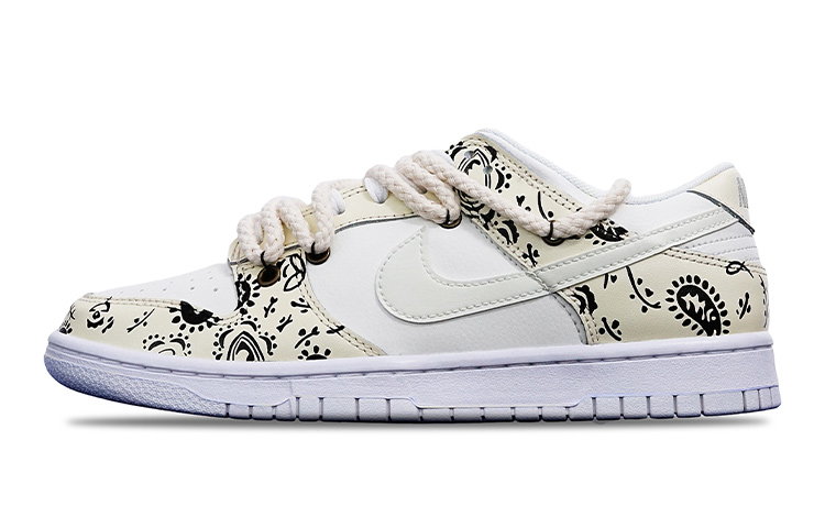 Buy (W) 나이키 덩크 로우 '캐슈 플라워 바이브' (커스텀) DH9765-100(TeamT-腰果花米黄S-BOX)