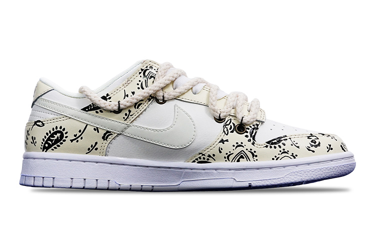 Order (W) 나이키 덩크 로우 '캐슈 플라워 바이브' (커스텀) DH9765-100(TeamT-腰果花米黄S-BOX)