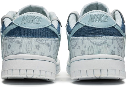 (W) 나이키 덩크 로우 '캐슈 플라워 데님 패치' (커스텀) DJ9955-100(TeamB-女款腰果花灰蓝) Shop (W) 나이키 덩크 로우 '캐슈 플라워 데님 패치' (커스텀) DJ9955-100(TeamB-女款腰果花灰蓝)