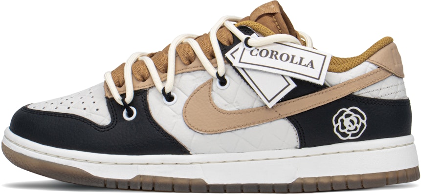 【定制球鞋】Nike Dunk Low 減齡 小香風 溫柔 低幫 板鞋 女款 黑卡其 Buy 【定制球鞋】Nike Dunk Low 減齡 小香風 溫柔 低幫 板鞋 女款 黑卡其