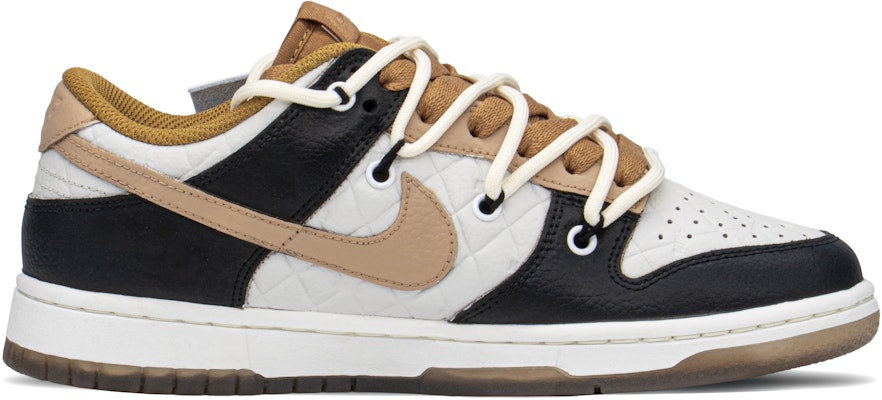 【定制球鞋】Nike Dunk Low 減齡 小香風 溫柔 低幫 板鞋 女款 黑卡其 Order 【定制球鞋】Nike Dunk Low 減齡 小香風 溫柔 低幫 板鞋 女款 黑卡其