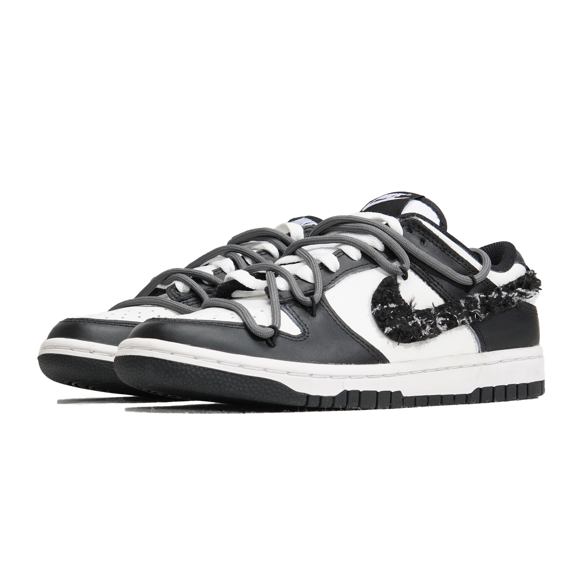 Lookbook (W) カスタム ナイキ ダンク ロー "シャネル風 白黒" DD1503-101(Teamp-黑白小香风)