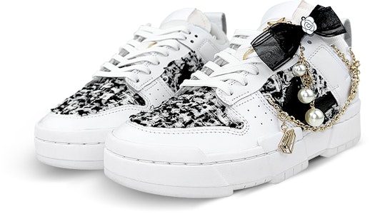 (W) カスタム Nike Dunk Low "シャネルパッチ - 黒白" DO5219-111(Team叁-女款黑白小香) Lookbook (W) カスタム Nike Dunk Low "シャネルパッチ - 黒白" DO5219-111(Team叁-女款黑白小香)