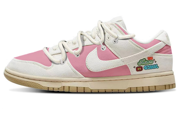 Buy (W) 【定制鞋】耐克Dunk Low '樱花粉' FD0868-133(TeamY-女款复古樱花粉白QD)