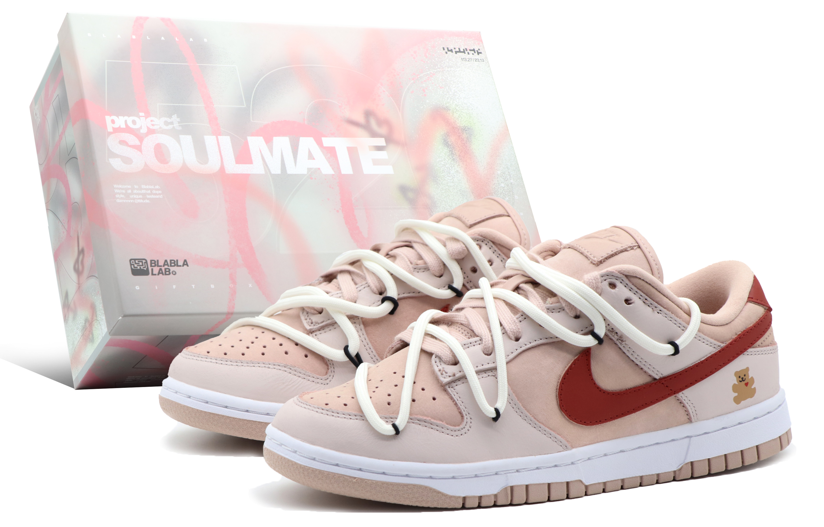 Buy (W) [Kasut Custom] Nike Dunk Low 'Cherry Blossom Pink Bear' DV7415-600(Team57-女款流心小熊)