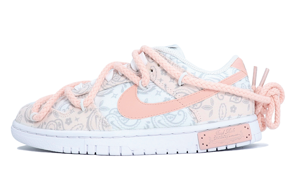 [Custom Shoes] (W) Nike Dunk Low 'Cherry Blossom Paisley'
