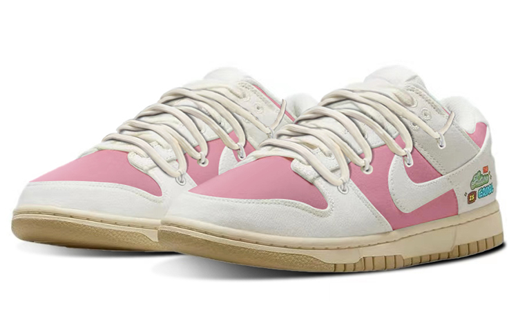 Lookbook (W) 【定制鞋】耐克Dunk Low '樱花粉' FD0868-133(TeamY-女款复古樱花粉白QD)