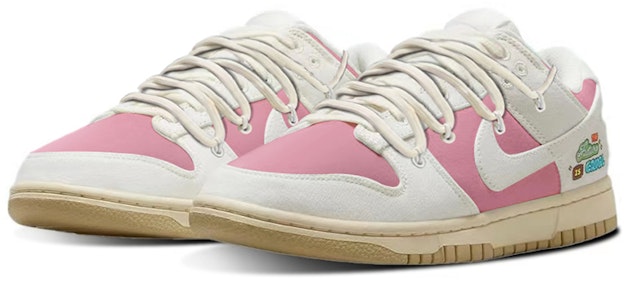 【訂製球鞋】Nike Dunk Low 櫻花粉 低筒 滑板鞋 女款 粉白 Lookbook 【訂製球鞋】Nike Dunk Low 櫻花粉 低筒 滑板鞋 女款 粉白