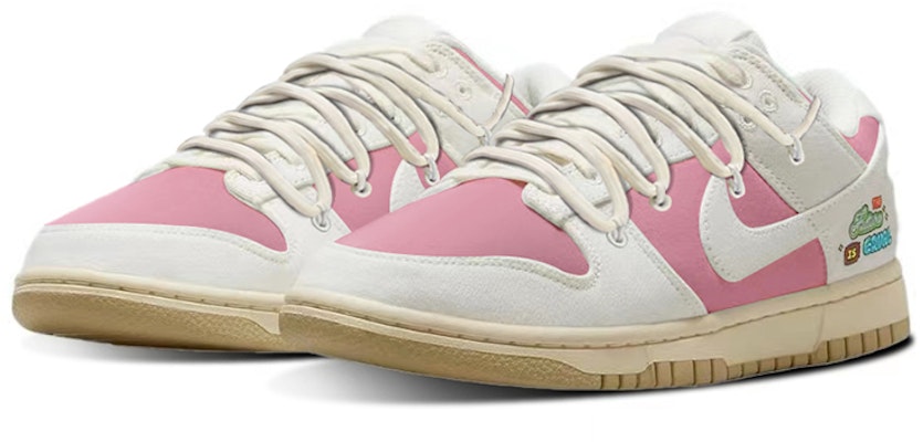 (W) 【定制鞋】耐克Dunk Low '樱花粉' FD0868-133(TeamY-女款复古樱花粉白QD) Lookbook (W) 【定制鞋】耐克Dunk Low '樱花粉' FD0868-133(TeamY-女款复古樱花粉白QD)