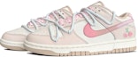 Shop (W) 나이키 덩크 로우 '벚꽃 핑크 화이트' (커스텀) DX5930-001(TeamK-樱桃七分甜)