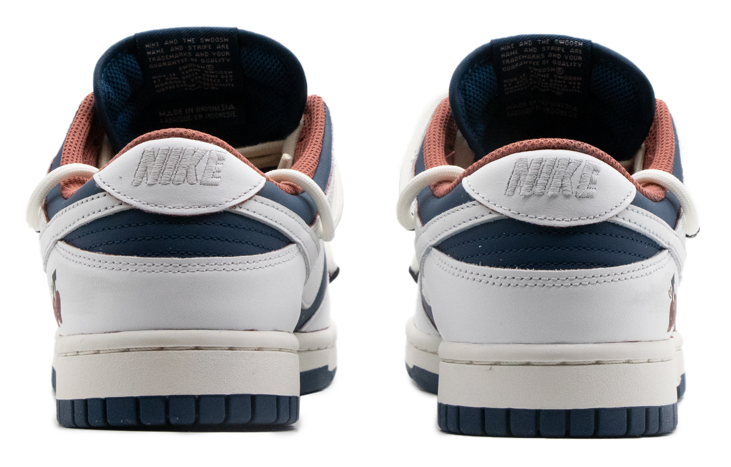 Shop (W) 나이키 덩크 로우 '체리레드-화이트-블루' (커스텀) dd1503-602(Team57-女款樱桃)