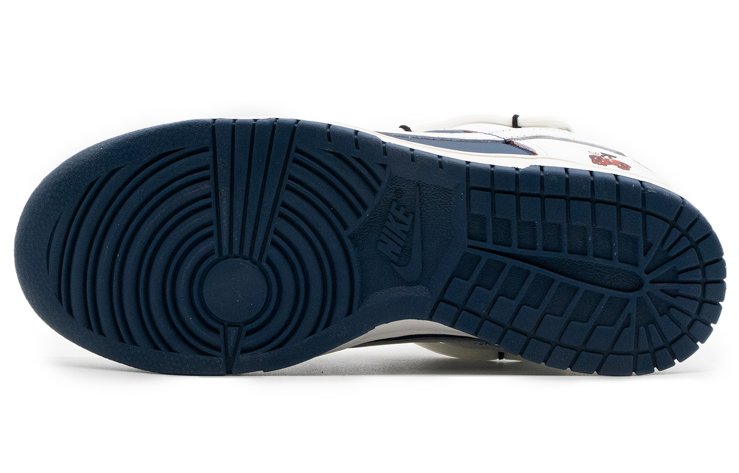 Purchase (W) 나이키 덩크 로우 '체리레드-화이트-블루' (커스텀) dd1503-602(Team57-女款樱桃)