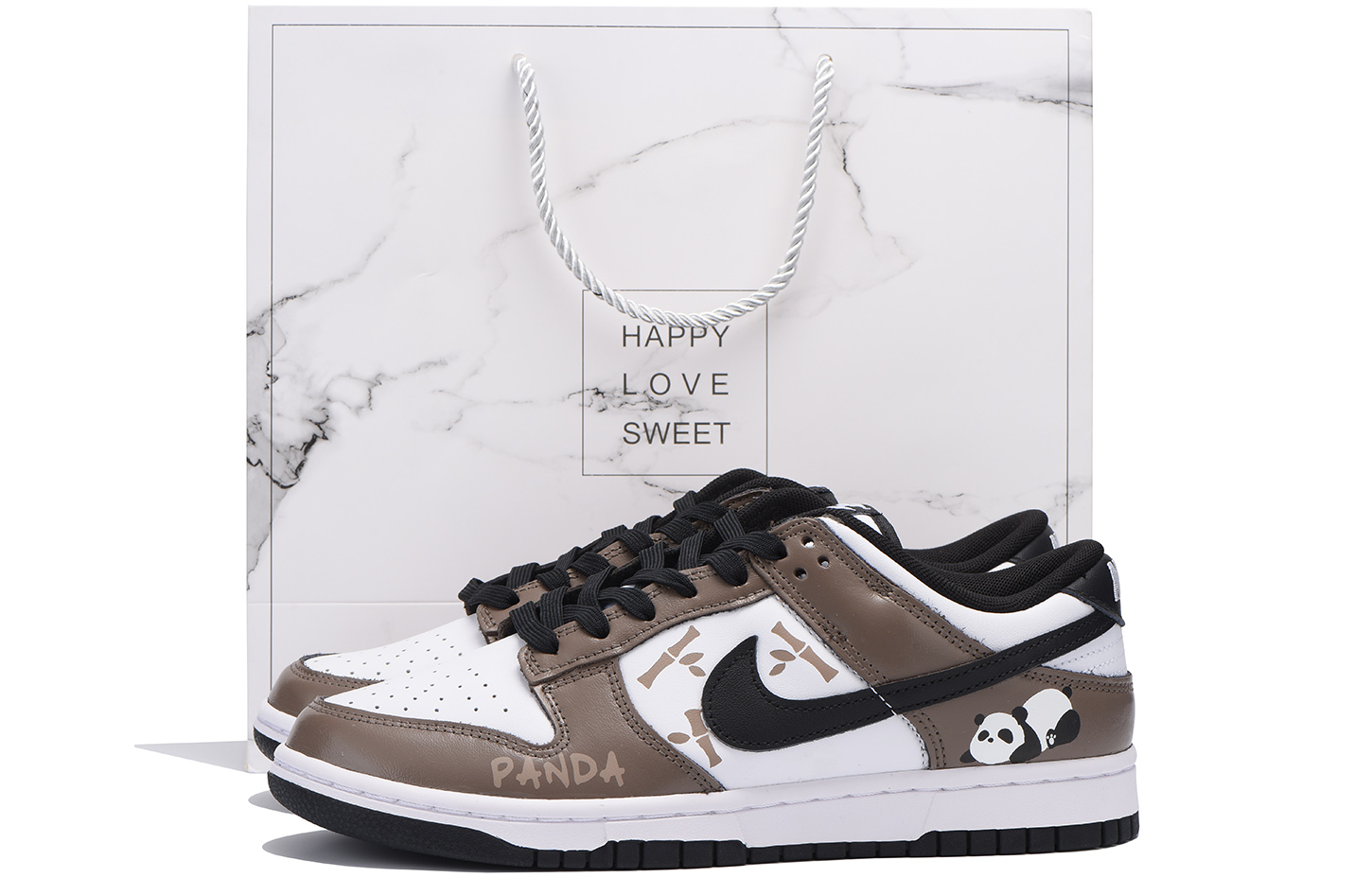 Buy (W) [カスタムシューズ] (女性用) ナイキ ダンク ロー 'チェスナットパンダ' CW1590-100(Team59-女款纯棕熊猫六SBOX)