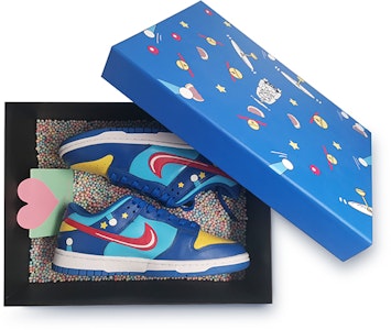 【定製球鞋】Nike Dunk Low 兒童節主題定制 噴繪 哆啦A夢 贈送特殊鞋盒 低幫 板鞋 女款 藍黃 Buy 【定製球鞋】Nike Dunk Low 兒童節主題定制 噴繪 哆啦A夢 贈送特殊鞋盒 低幫 板鞋 女款 藍黃