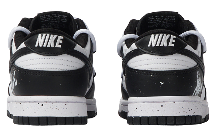 Shop 【訂製球鞋】Nike Dunk Low 觀山 中國風 水墨 噴染 解構 泼墨 低筒 板鞋 女款 黑白