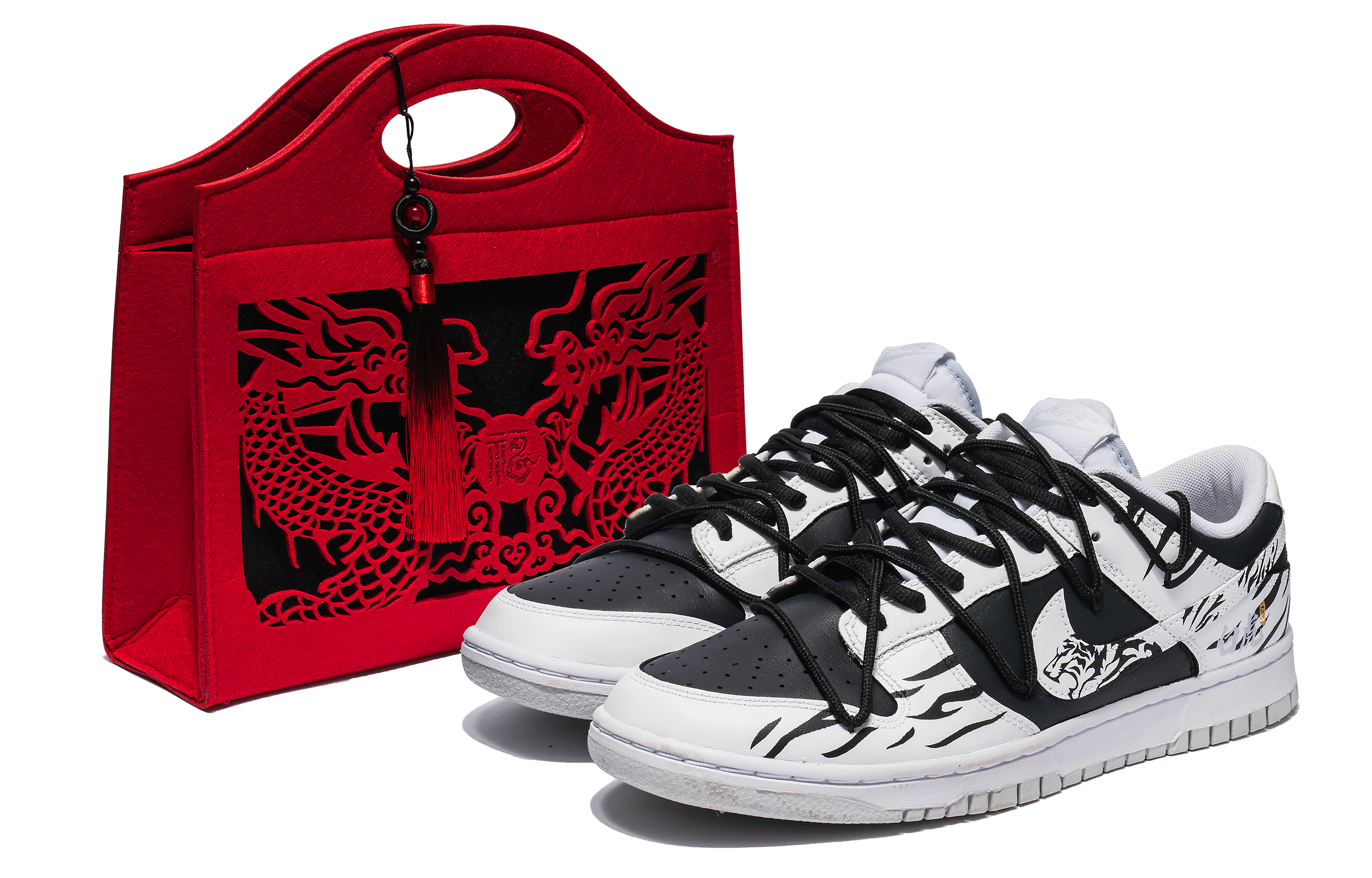 Order (W) Nike Dunk Low Año Nuevo Chino Tigre Blanco Panda DH9765-102(Team22-女款CNY白虎黑白)