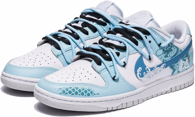 【訂製球鞋】 Nike Dunk CNY龍年限定 四大神獸 青龍 新年 龍鱗海浪 禮袋 低筒 板鞋 女款 白藍 Purchase 【訂製球鞋】 Nike Dunk CNY龍年限定 四大神獸 青龍 新年 龍鱗海浪 禮袋 低筒 板鞋 女款 白藍
