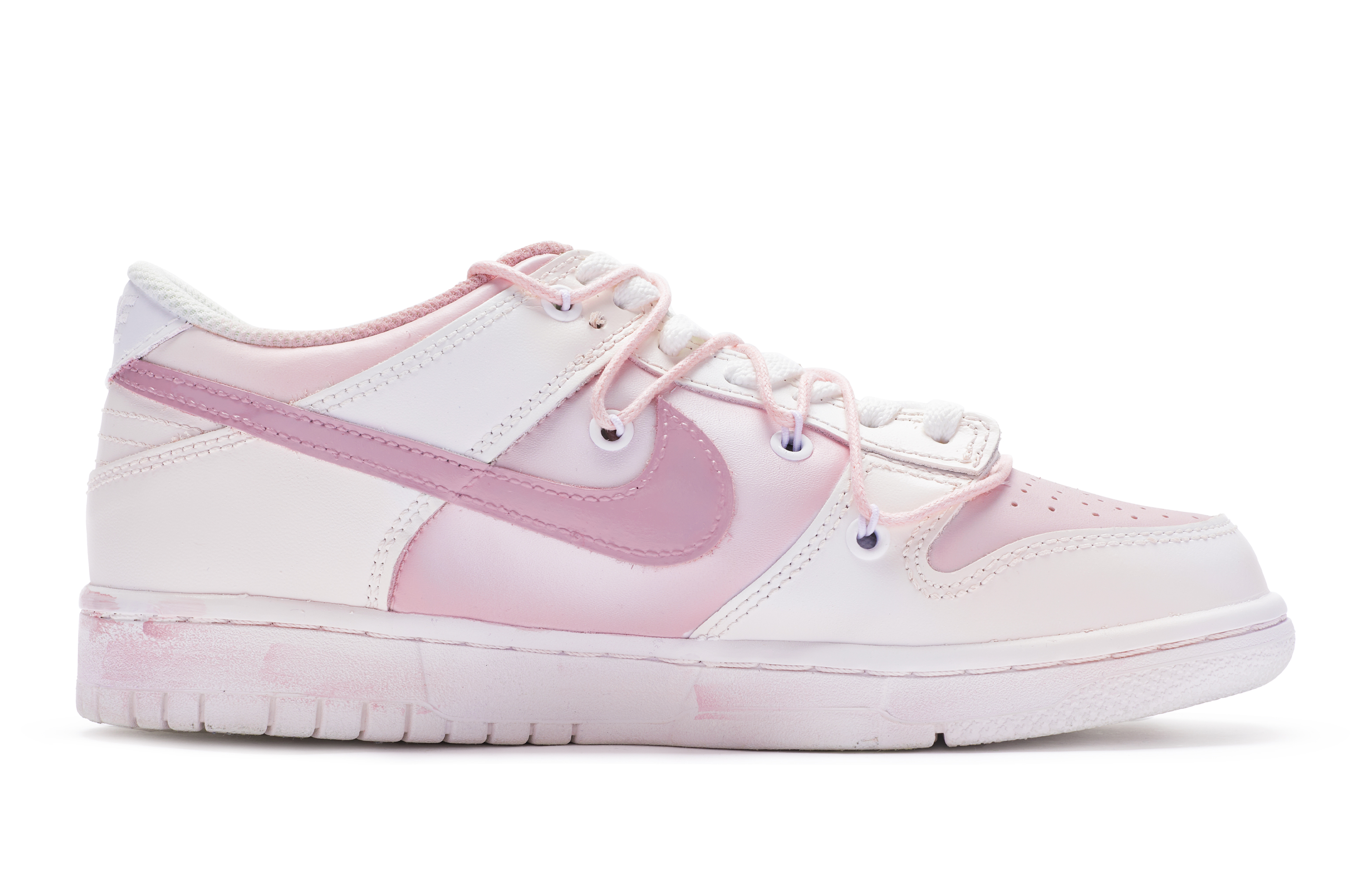 Order 【定制球鞋】Nike Dunk Low 立春 特殊鞋盒 節氣系列 新中式 解構 手繪噴繪 低幫 板鞋 女款 白粉