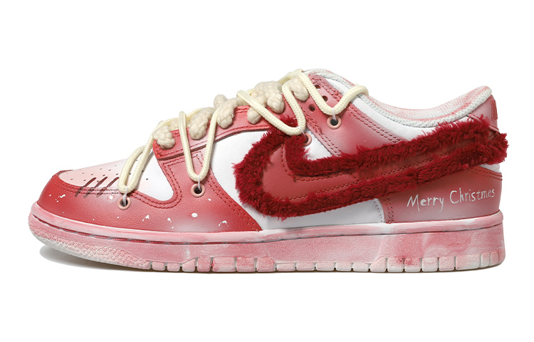 Buy (W) [定制鞋] 耐克Dunk Low '节日红晕' DH9765-100(Team拾玖-玫红绒毛女S-BOX)