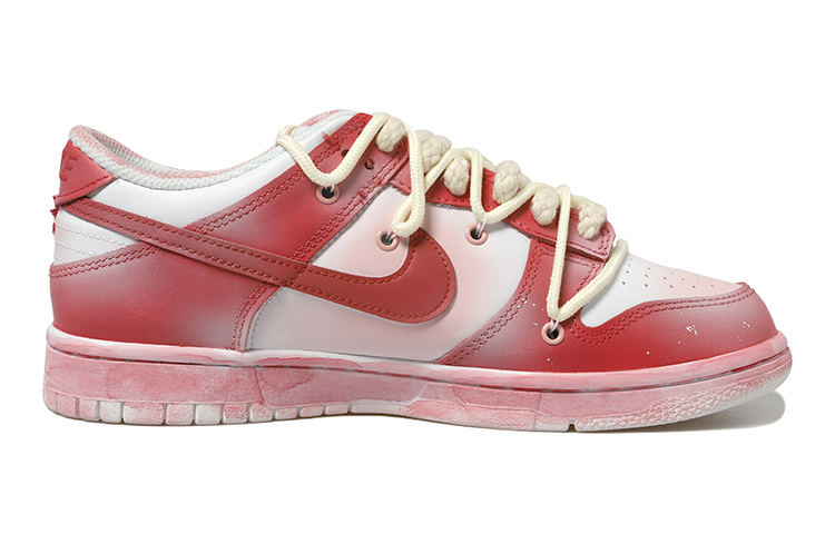 Order (W) [定制鞋] 耐克Dunk Low '节日红晕' DH9765-100(Team拾玖-玫红绒毛女S-BOX)