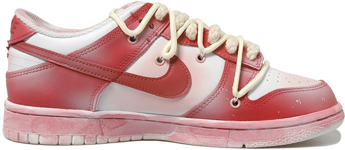 【訂製球鞋】Nike Dunk Low 聖誕節 玫紅 絨毛 白雪 腮紅 做舊Vibe 解構風 低幫 板鞋 女款 紅白 Order 【訂製球鞋】Nike Dunk Low 聖誕節 玫紅 絨毛 白雪 腮紅 做舊Vibe 解構風 低幫 板鞋 女款 紅白