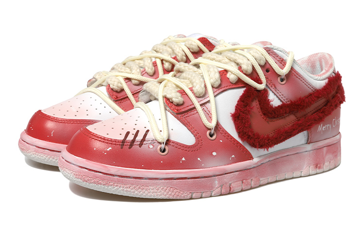 Lookbook (W) [定制鞋] 耐克Dunk Low '节日红晕' DH9765-100(Team拾玖-玫红绒毛女S-BOX)