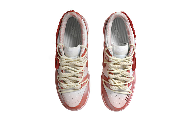 Shop (W) [定制鞋] 耐克Dunk Low '节日红晕' DH9765-100(Team拾玖-玫红绒毛女S-BOX)