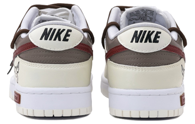 Shop 【定制球鞋】 Nike Dunk Low Retro 聖誕禮物 聖誕小鹿 雪花 解構風 限定禮盒 復古休閒 低幫 板鞋 女款 米黃棕