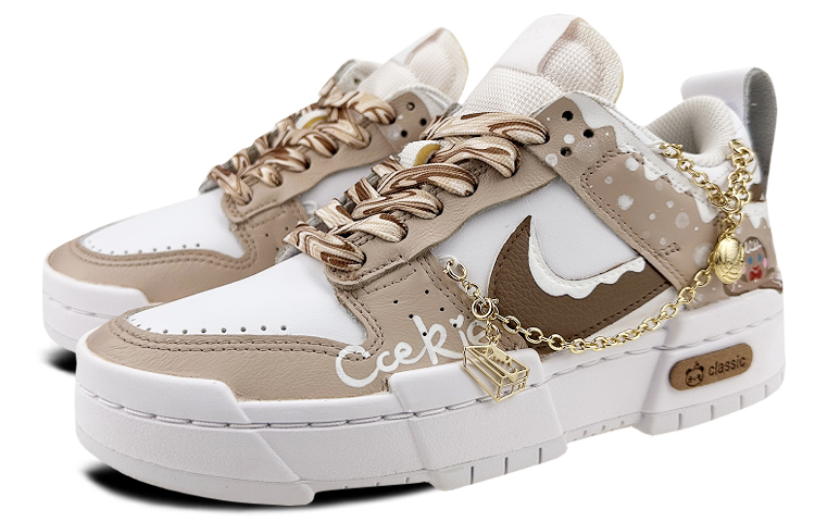 Lookbook (W) [Sepatu Kustom] Nike Dunk Low 'Gingerbread Natal' DO5219-111(Team叁-女款姜饼人S-BOX)