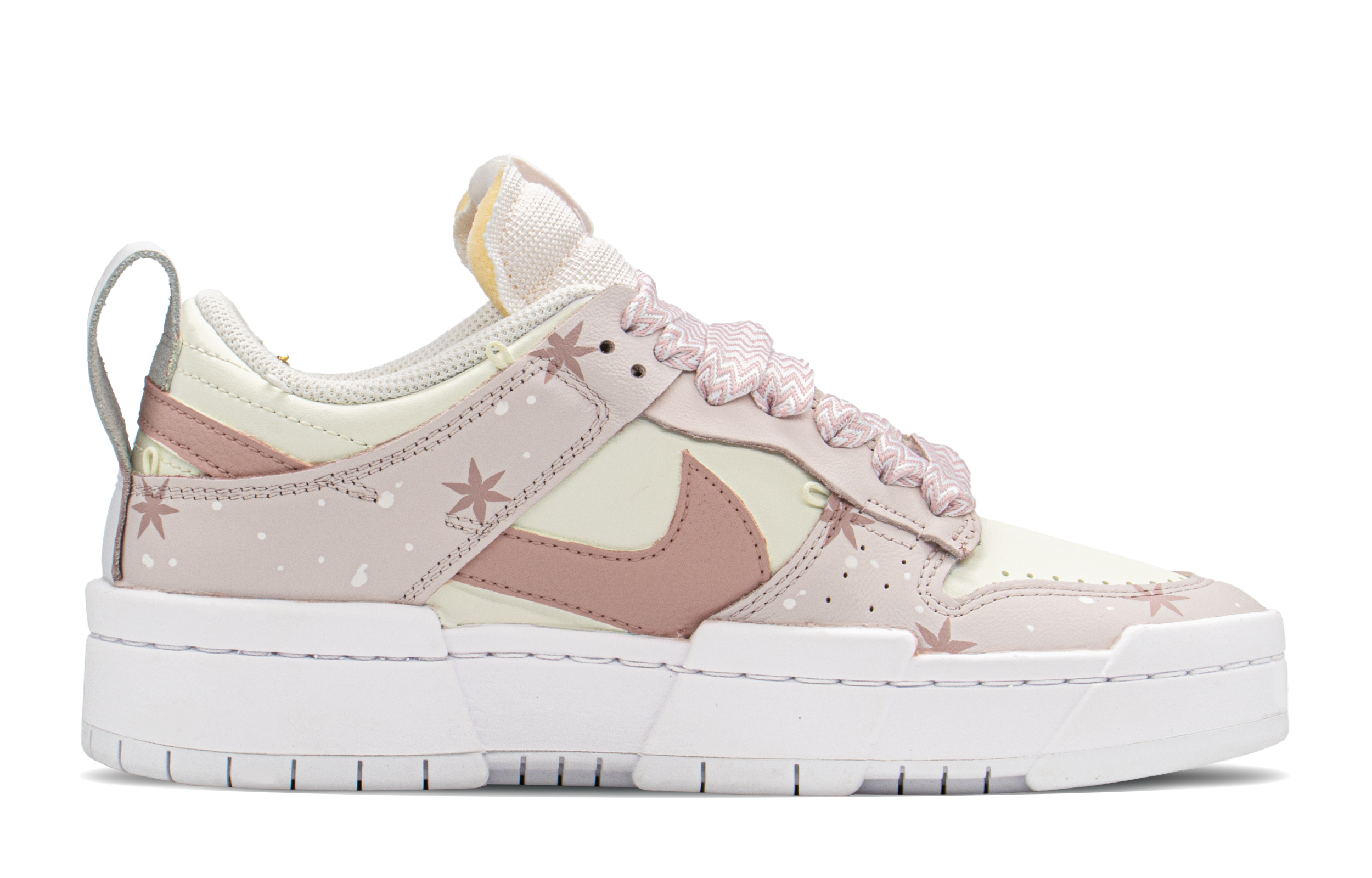 Order (W) 나이키 덩크 로우 '크리스마스 눈꽃' (커스텀) DO5219-111(TeamA-DKD女粉雪花S-BOX)