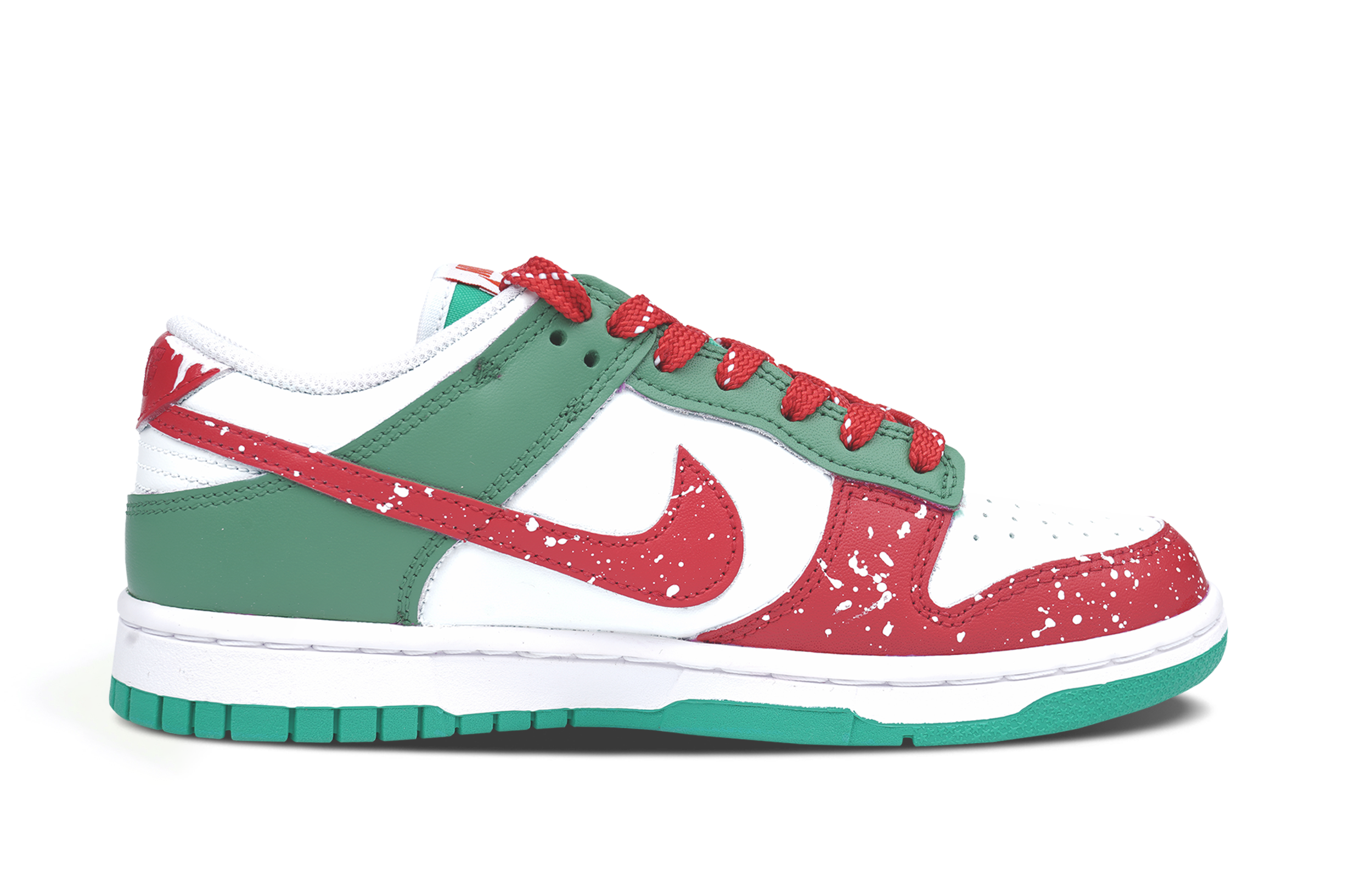 Lookbook (W) [Zapatillas Personalizadas] Nike Dunk Low 'Copo de Nieve Navidad' FD9924-311(Team86-圣诞)