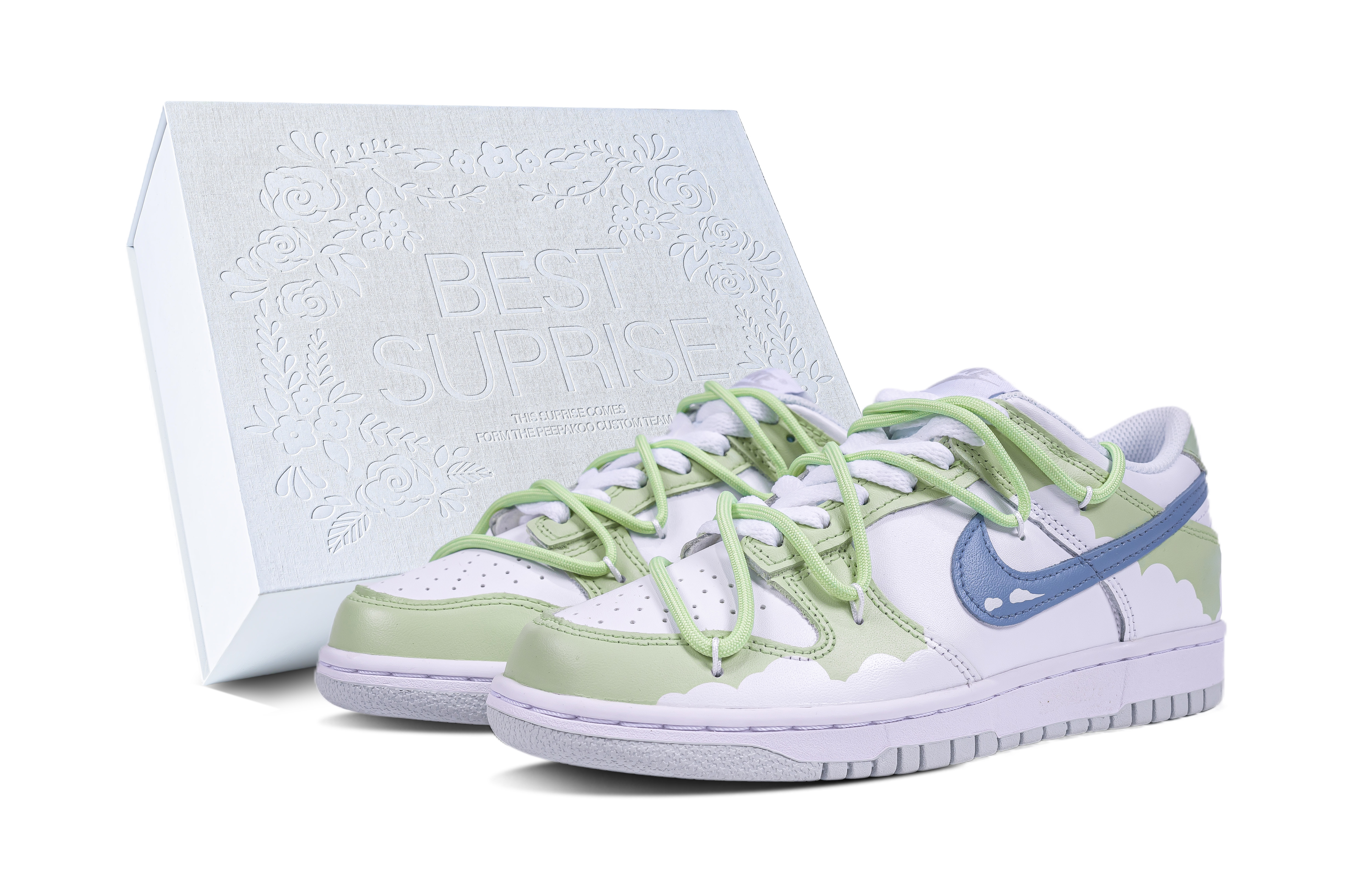Buy (W) [Zapatillas Personalizadas] Nike Dunk Low 'Ola de Nube' DH9765-102-442827