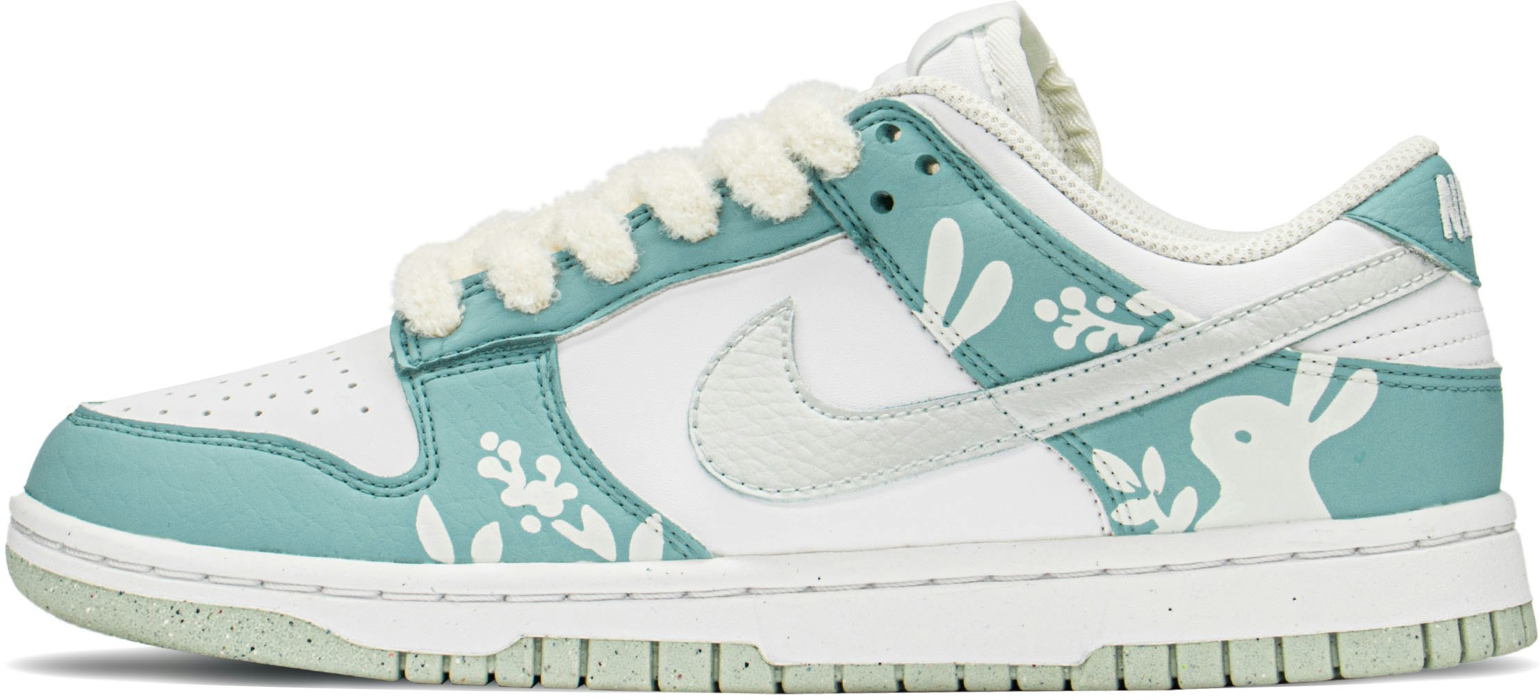 custom-shoes-women-nike-dunk-low-cny-deconstructed-white-green