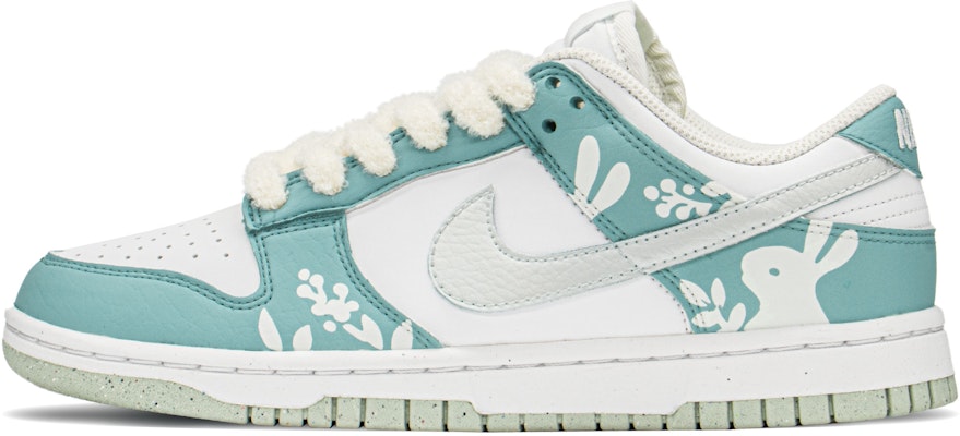【定制球鞋】Nike Dunk Low FZBB CNY 解構 兔花 禮盒 低幫 板鞋 女款 白綠 Buy 【定制球鞋】Nike Dunk Low FZBB CNY 解構 兔花 禮盒 低幫 板鞋 女款 白綠