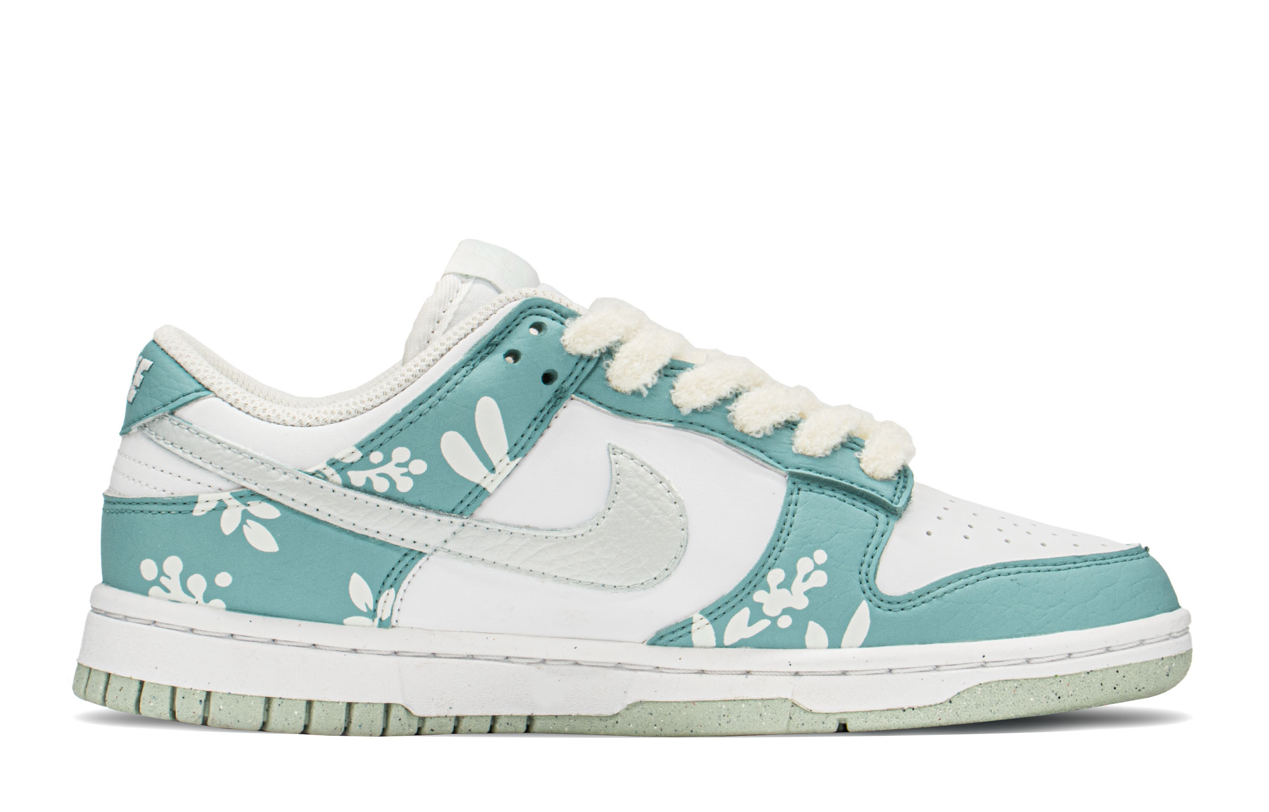 Order 【定制球鞋】Nike Dunk Low FZBB CNY 解構 兔花 禮盒 低幫 板鞋 女款 白綠