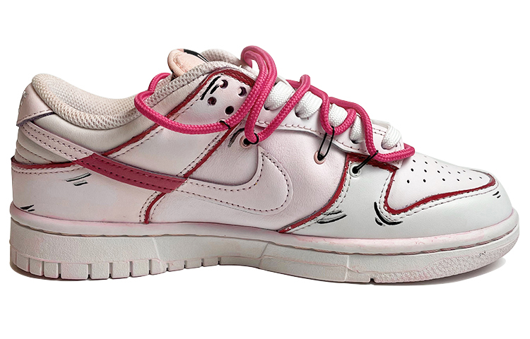 Order (W) [定制鞋] 耐克Dunk Low '春节情人节粉红' DD1503-109(TeamX-女款浸染擦色粉色SBOX)