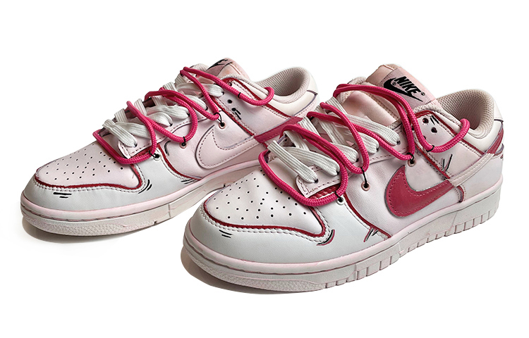 Lookbook (W) [定制鞋] 耐克Dunk Low '春节情人节粉红' DD1503-109(TeamX-女款浸染擦色粉色SBOX)