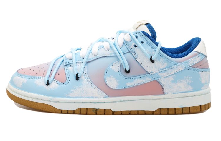 Buy (W) [Kasur Kustom] Nike Dunk Low 'Coastal Sunset Biru Merah Jambu' FB7173-141(Team拾玖-海岸落日S-BOX)