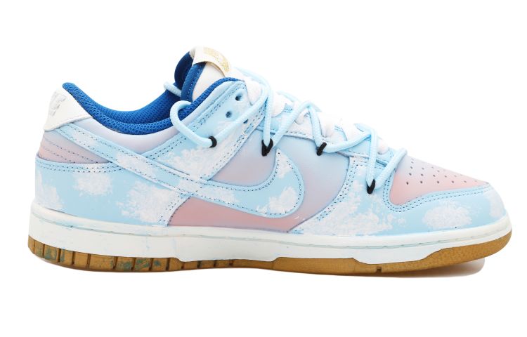 Order (W) [Kasur Kustom] Nike Dunk Low 'Coastal Sunset Biru Merah Jambu' FB7173-141(Team拾玖-海岸落日S-BOX)