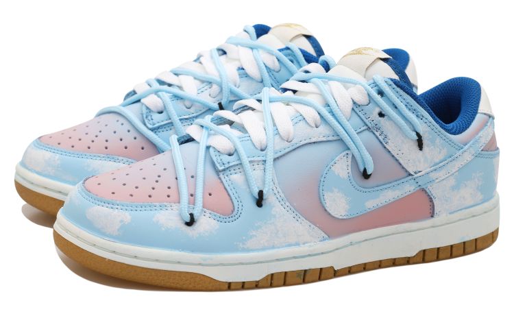 Lookbook (W) [Kasur Kustom] Nike Dunk Low 'Coastal Sunset Biru Merah Jambu' FB7173-141(Team拾玖-海岸落日S-BOX)