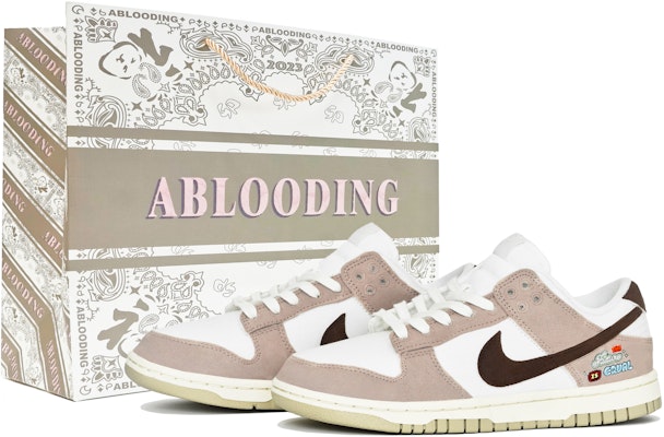 【訂製球鞋】 Nike Dunk Low ABLOODING 夏日熱戀系列 可可芭蕾 防滑耐磨 低筒 板鞋 女款 棕 Buy 【訂製球鞋】 Nike Dunk Low ABLOODING 夏日熱戀系列 可可芭蕾 防滑耐磨 低筒 板鞋 女款 棕