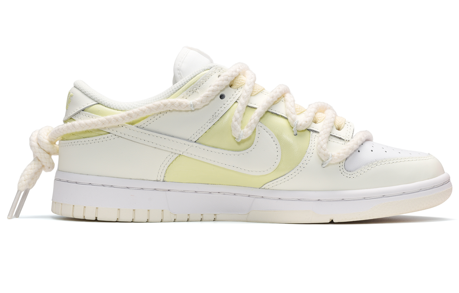 Order (W) [Zapatillas Personalizadas] Nike Dunk Low 'Coconut Milk Lime Mint' DD1503-121(TeamE-女款椰奶青柠黄白QD)