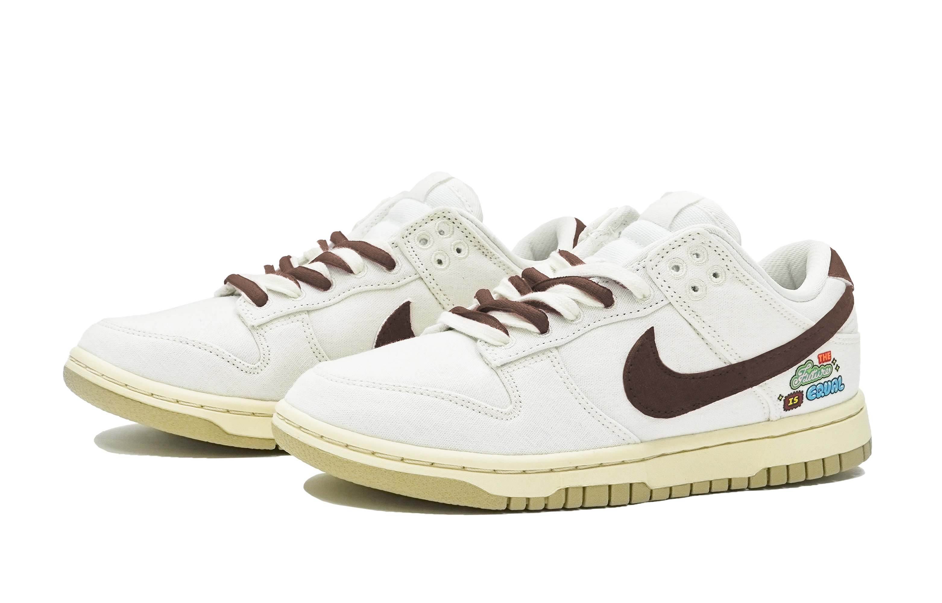 Lookbook 【訂製球鞋】Nike Dunk Low ABLOODING 品嚐奶茶系列 生椰拿鐵 雙鞋帶 低筒 板鞋 女款 棕